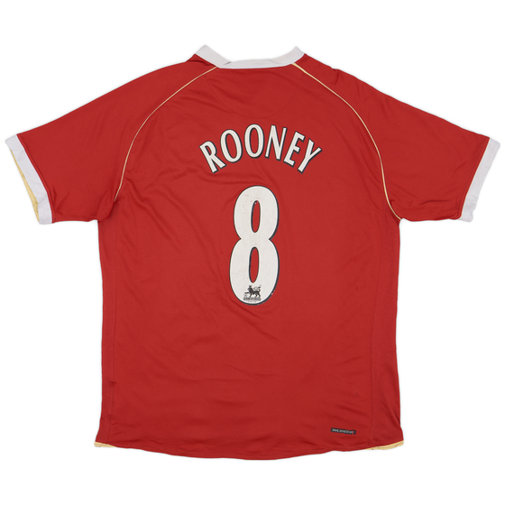 2006-07 Manchester United Home Shirt Rooney #8 - 5/10 - (XL)