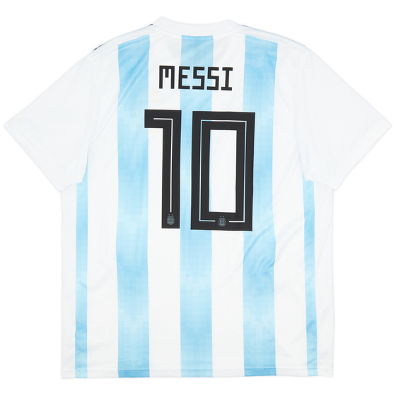 2018-19 Argentina Home Shirt Messi #10 - 8/10 - (XL)