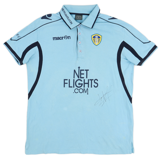 2012-13 Leeds United Signed Macron Polo Shirt - 8/10 - (3XL)