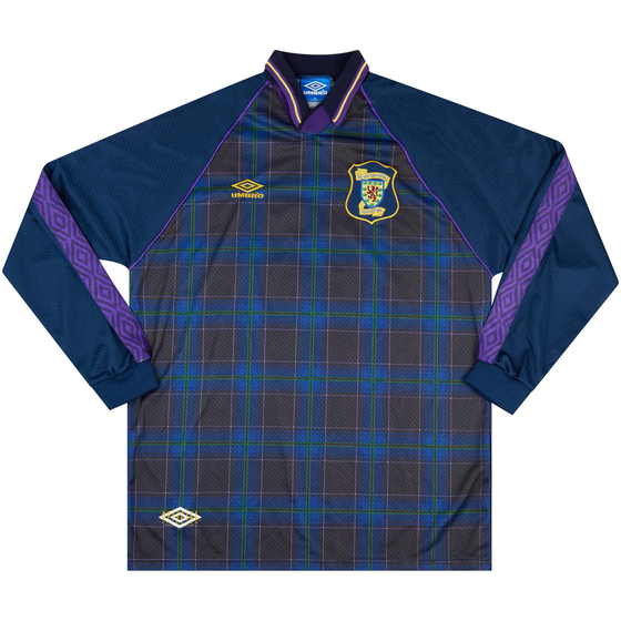 1994-96 Scotland Match Issue Home L/S Shirt #2