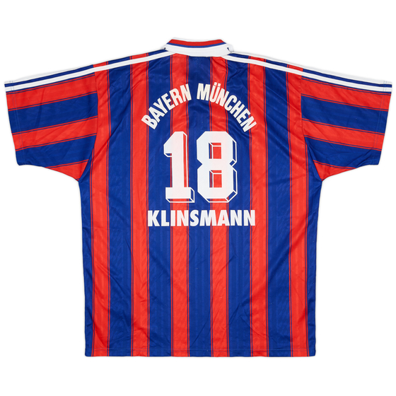1995-97 Bayern Munich Home Shirt Klinsmann #18 - 8/10 - (XL)