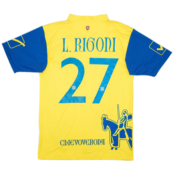 2013-14 Chievo Verona Home Shirt L. Rigoni #27 - 5/10 - (XL)