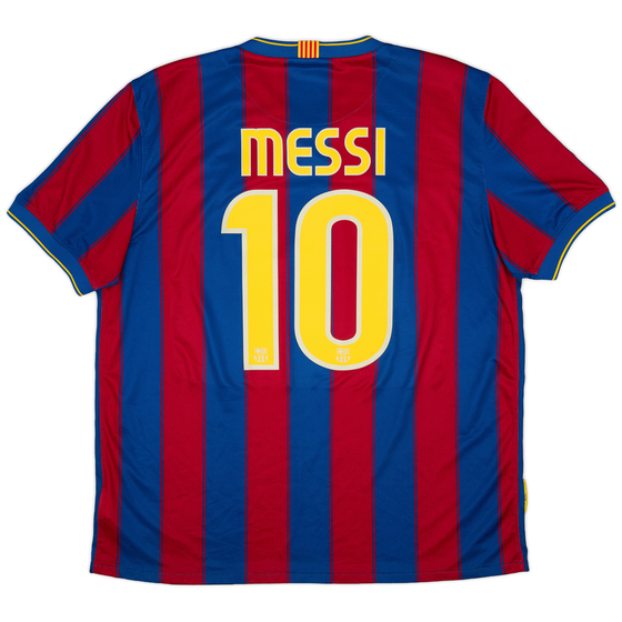 2009-10 Barcelona Home Shirt Messi #10 - 9/10 - (XL)