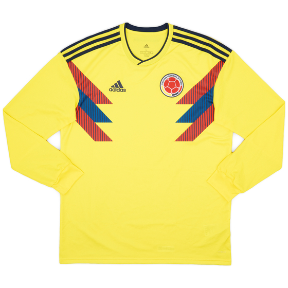2018-19 Colombia Home L/S Shirt - 10/10 - (L)