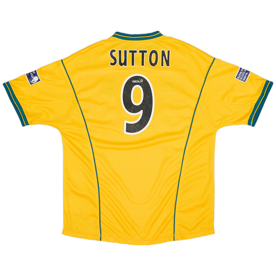 2000-02 Celtic Away Shirt Sutton #9 - 5/10 - (XL)
