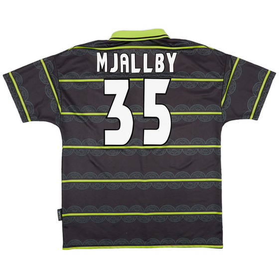 1998-99 Celtic Away Shirt Mjallby #35 - 8/10 - (XL)