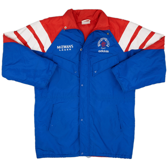 1992-94 Rangers adidas Padded Bench Coat - 9/10 - (L)