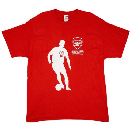 2006 Arsenal Dennis Bergkamp Testimonial Shirt - 7/10 - (XL)