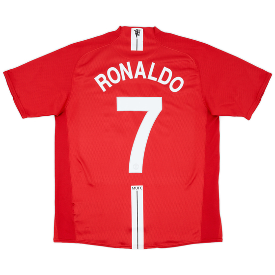 2007-09 Manchester United Home Shirt Ronaldo #7 - 6/10 - (L)
