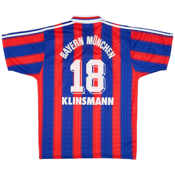1995-97 Bayern Munich Home Shirt Klinsmann #18 - 9/10 - (M)