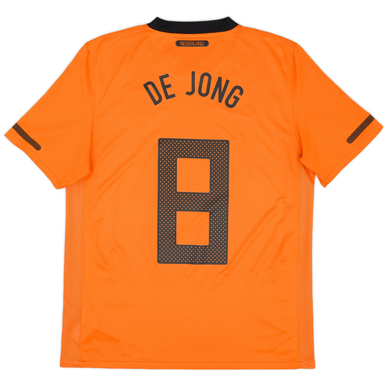 2010-11 Netherlands Home Shirt De Jong #8 - 9/10 - (M)