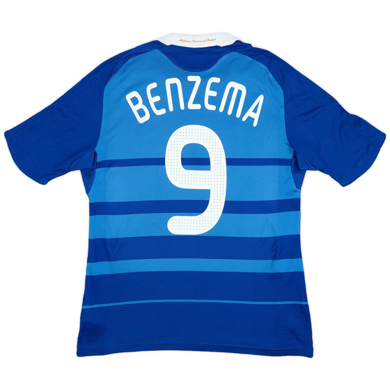 2008-09 France Home Shirt Benzema #9 - 9/10 - (M)
