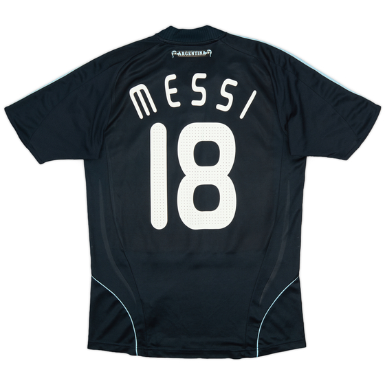 2007-09 Argentina Away Shirt Messi #18 - 9/10 - (M)