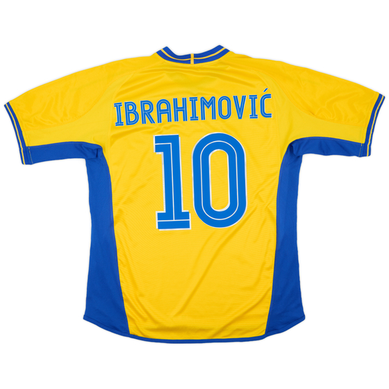 2003-04 Sweden Home Shirt Ibrahimovic #10 - 8/10 - (L)