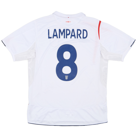 2005-07 England Home Shirt Lampard #8 - 7/10 - (L)