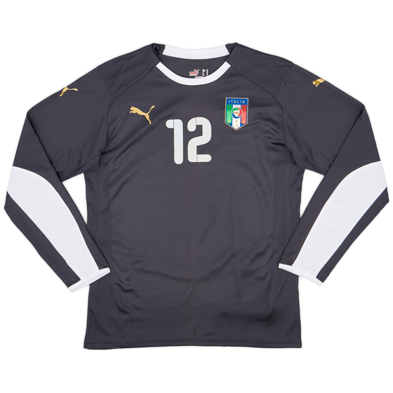2008-09 Italy Grey GK Shirt #12 - 7/10 - (M)