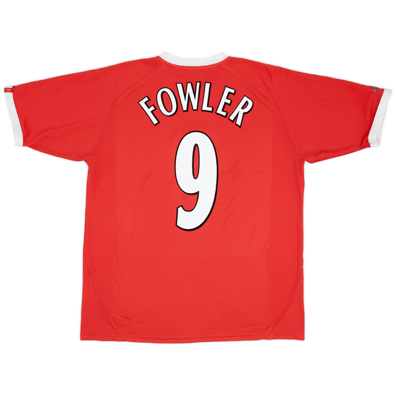 2001-03 Liverpool CL Shirt Fowler #9 - 8/10 - (XL)