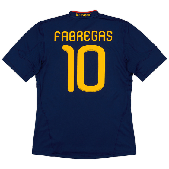 2010-11 Spain Away Shirt Fabregas #10 - 7/10 - (M)