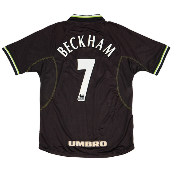 1998-99 Manchester United Third Shirt Beckham #7 - 8/10 - (M)
