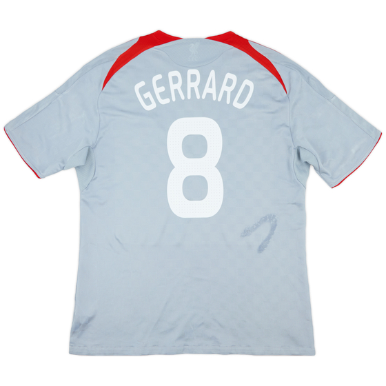 2008-09 Liverpool Away Shirt Gerrard #8 - 6/10 - (XL)