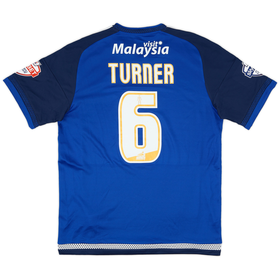 2015-16 Cardiff Match Issue Home Shirt Turner #6