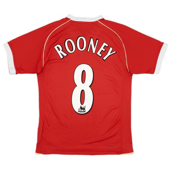 2006-07 Manchester United Home Shirt Rooney #8 - 7/10 - (S)