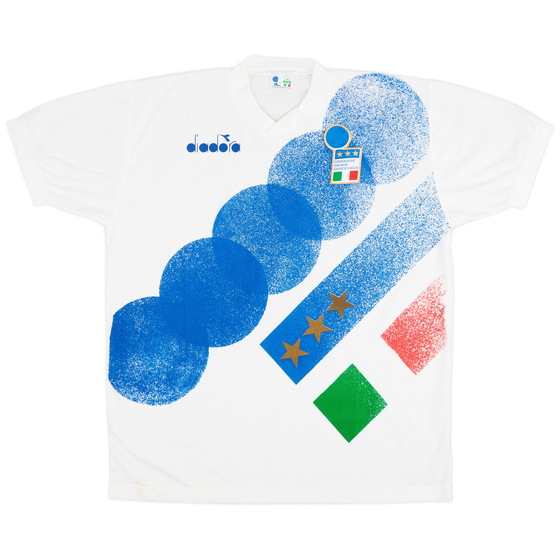 1992-94 Italy Diadora Training Shirt - 5/10 - (XL)
