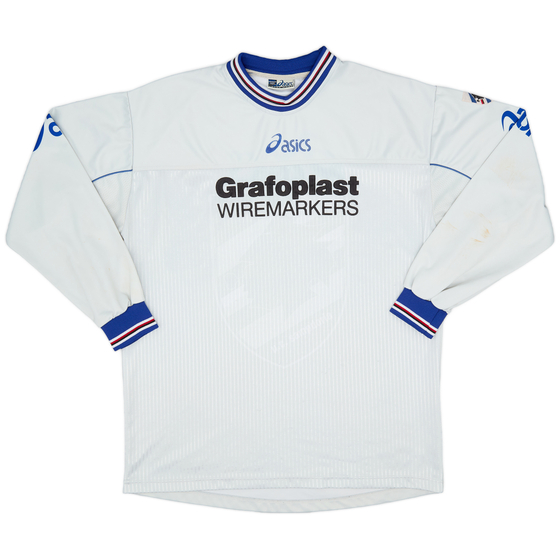 2001-02 Sampdoria Asics Training L/S Shirt - 9/10 - (XL)
