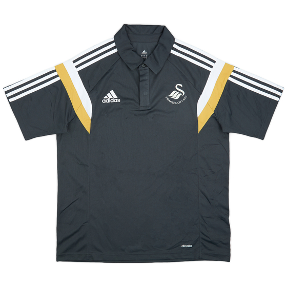 2014-15 Swansea adidas Polo Shirt - 10/10 - (L)