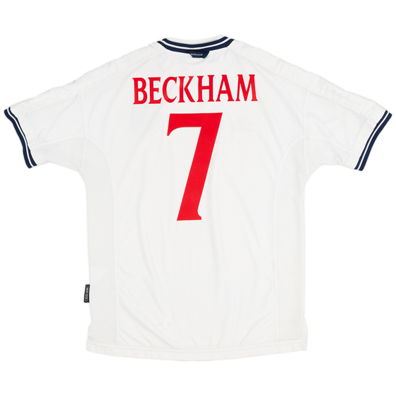1999-01 England Home Shirt Beckham #7 - 7/10 - (L)