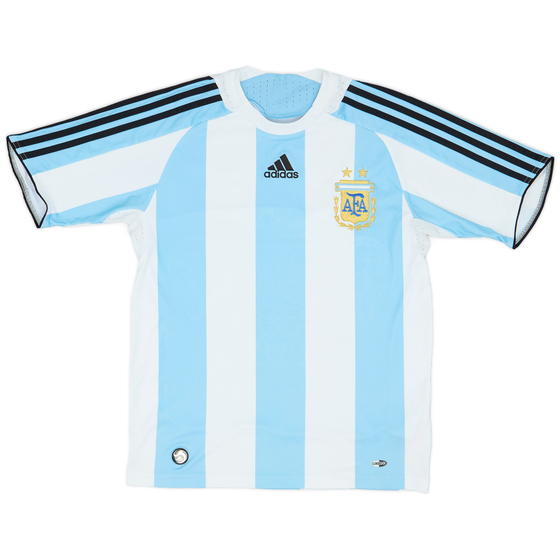 2007-09 Argentina Home Shirt - 8/10 - (XL.Boys)