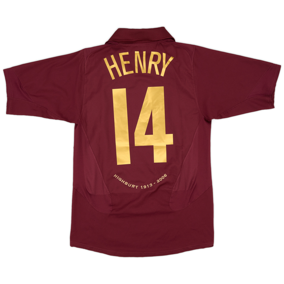 2005-06 Arsenal Home Shirt Henry #14 - 9/10 - (S)