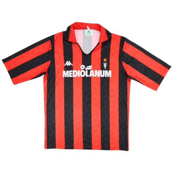 1989-90 AC Milan Home Shirt - 8/10 - (L)