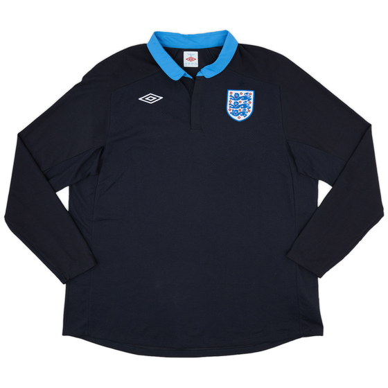2011-12 England Away L/S Shirt - 9/10 - (3XL)