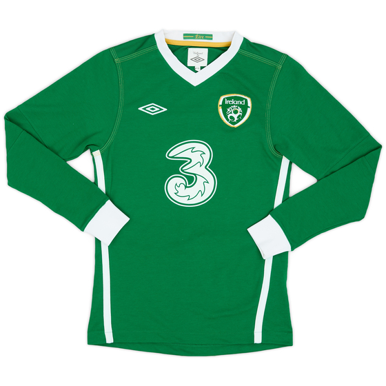 2010-11 Ireland Home L/S Shirt - 9/10 - (L.Boys)