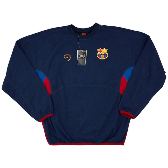 2000-02 Barcelona Player Issue Nike Sweat Top (L)