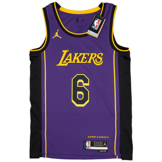 2022-23 LA Lakers James #6 Jordan Swingman Alternate Jersey (L)