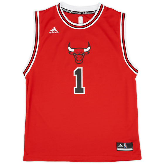 2014-16 Chicago Bulls Derrick #1 adidas Away Jersey (Excellent) XL.Kids