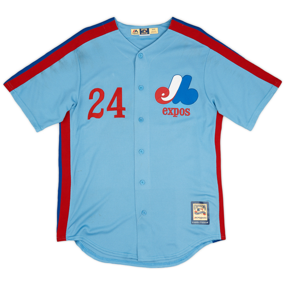 1984-85 Montreal Expos Driessen #24 Majestic Cooperstown Collection Away Jersey (Very Good) M