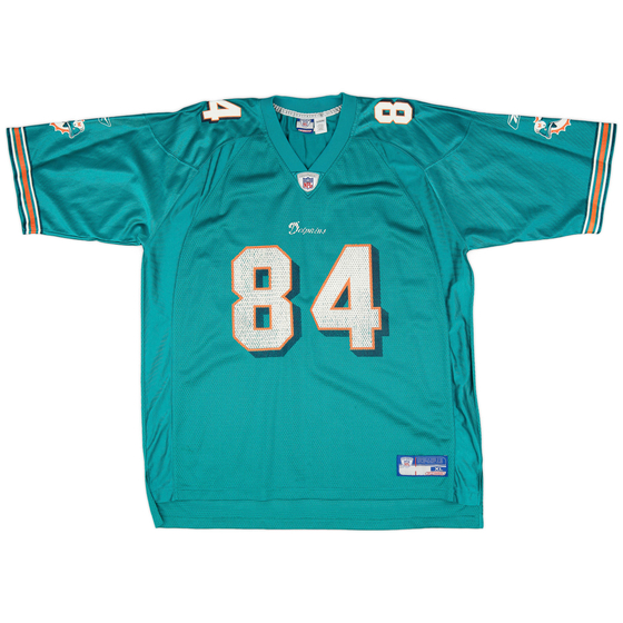 2002-04 Miami Dolphins Chambers #84 Reebok On Field Home Jersey (Very Good) XL
