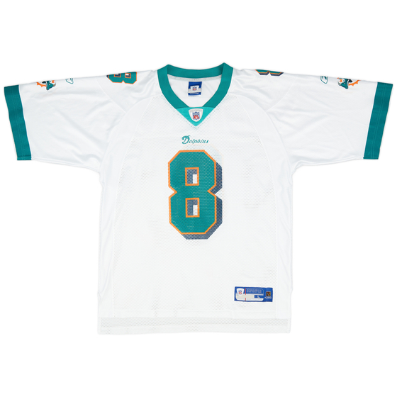 2006 Miami Dolphins Culpepper #8 Reebok On Field Away Jersey (Excellent) L