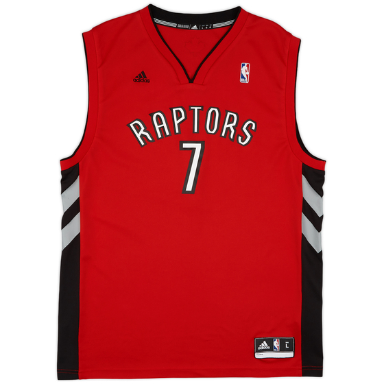 2010-13 Toronto Raptors Bargnani #7 adidas Away Jersey (Excellent) L