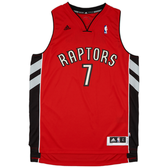 2010-13 Toronto Raptors Bargnani #7 adidas Swingman Away Jersey (Excellent) L