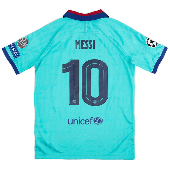 2019-20 Barcelona Third CL Shirt Messi #10 - 9/10 - (XL.Boys)