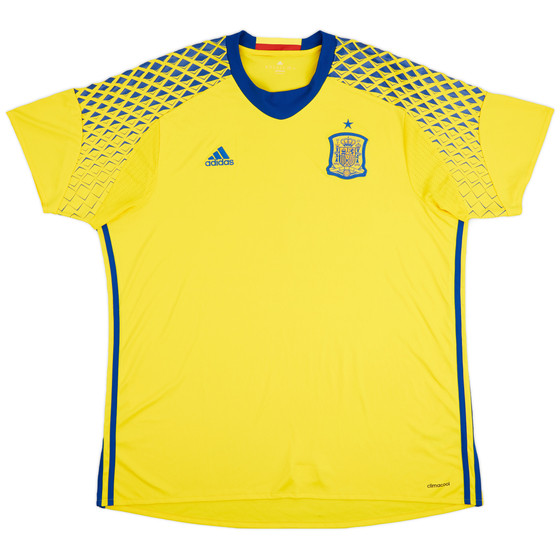 2016-17 Spain GK Away S/S Shirt - 9/10 - (XXL)