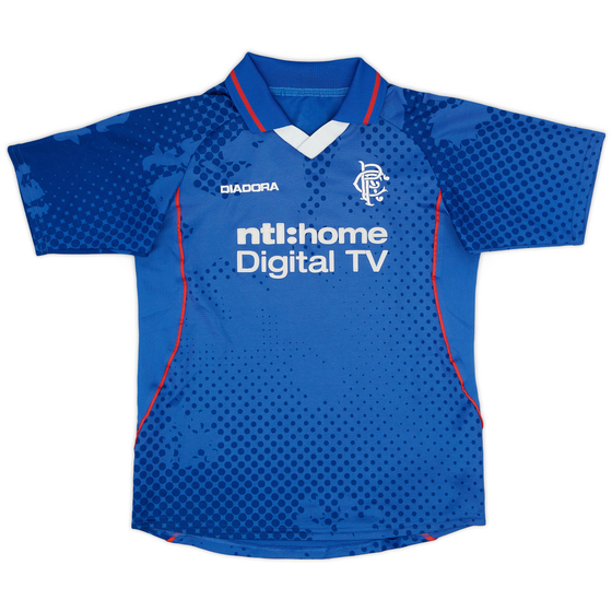 2002-03 Rangers Home Shirt - 8/10 - (XL.Boys)
