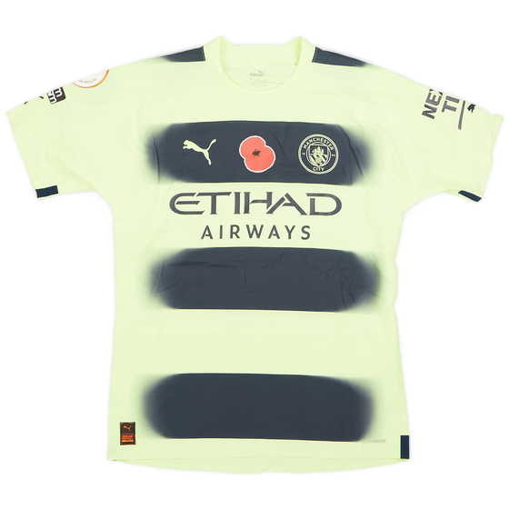 2022-23 Manchester City Match Issue Third Shirt Wilson-Esbrand #97