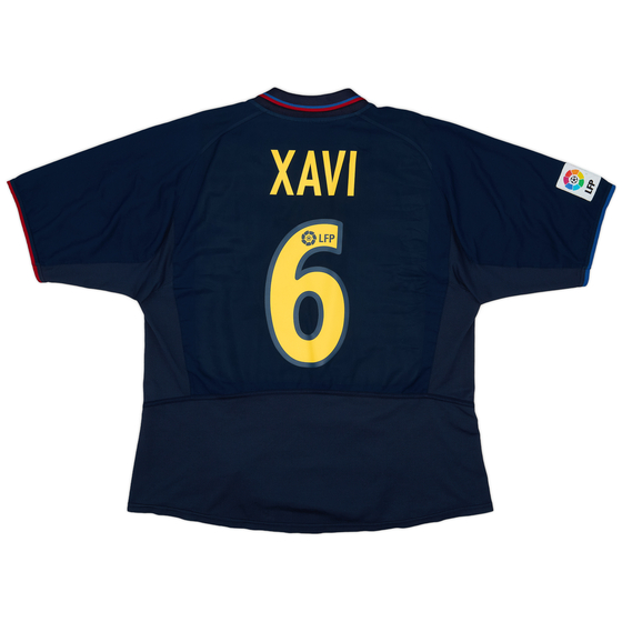 2002-03 Barcelona Away Shirt Xavi #6 - 7/10 - (L)