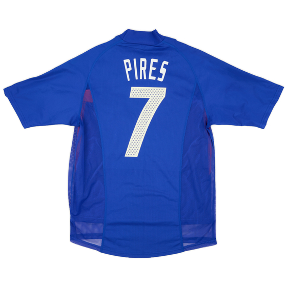 2002-04 France Player Issue Home Shirt Pires #7 - 7/10 - (M)