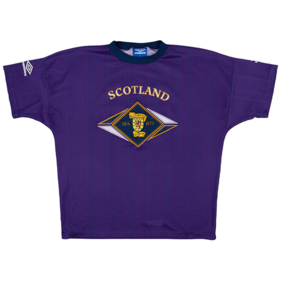 1994-95 Scotland Umbro Training Shirt - 8/10 - (L)